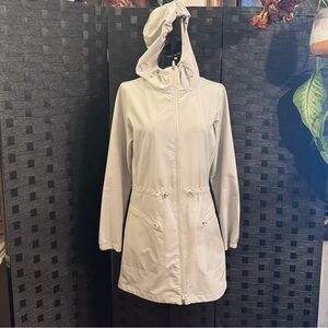 Lady Hagen Hooded Light Weight Zip Jacket Grey Sz S